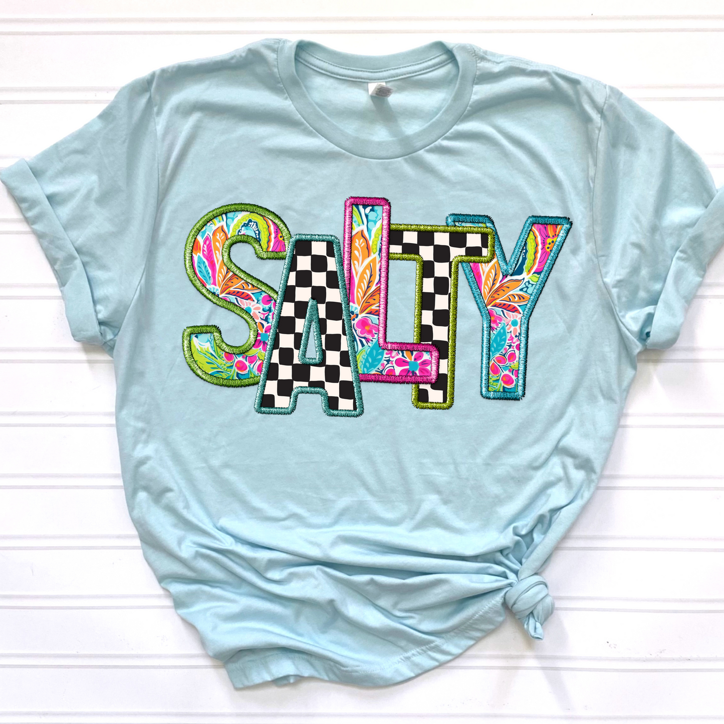 SALTY CHECKERED -DTF TRANSFER