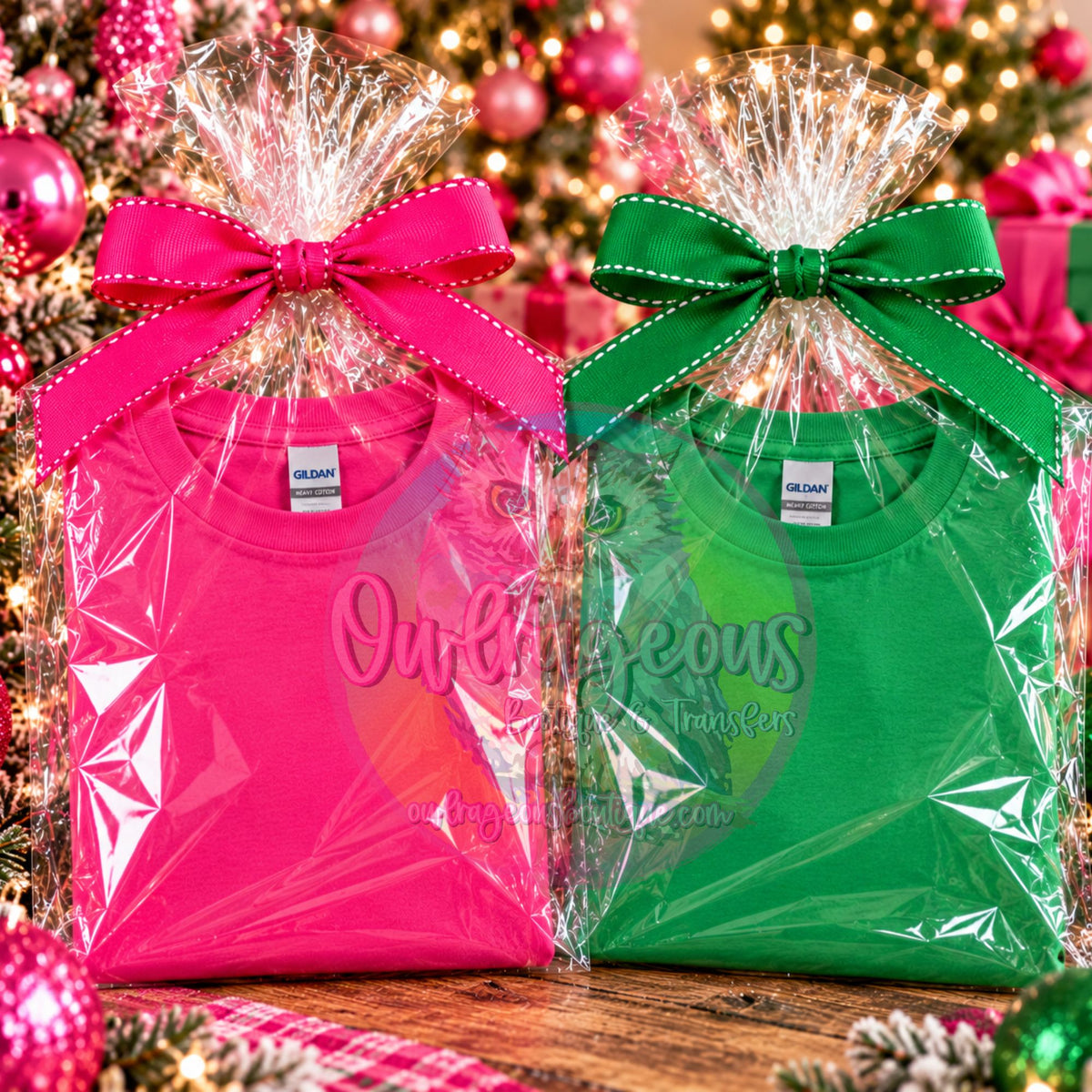 GILDAN PINK & GREEN |MOCKUP DIGITAL DOWNLOAD