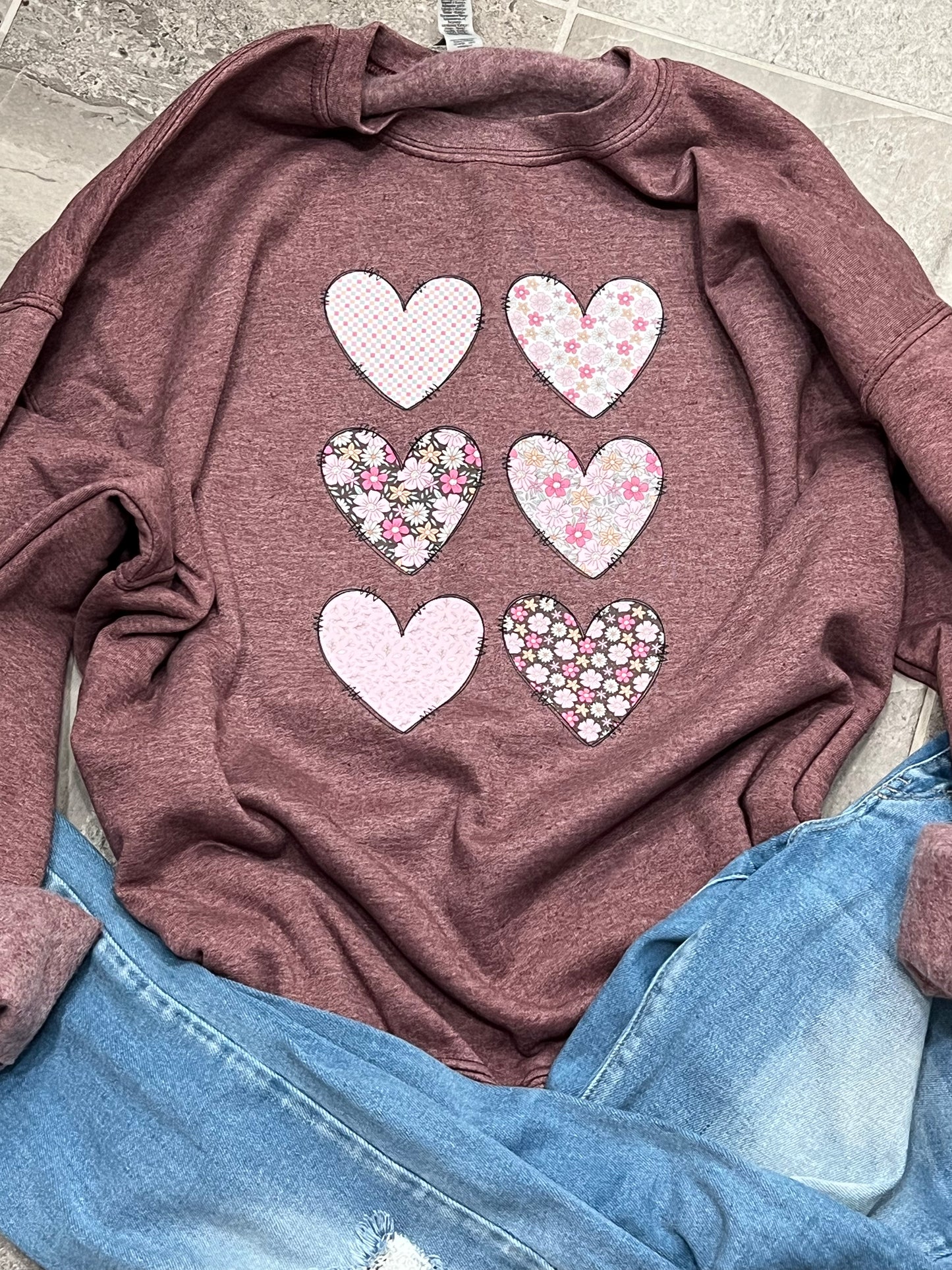 Six mini Hearts- DTF Transfer