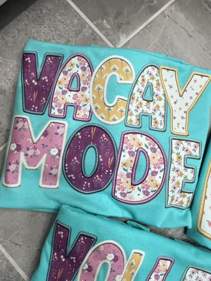 VACAY MODE SPRING FLORAL PNG DIGITAL DOWNLOAD