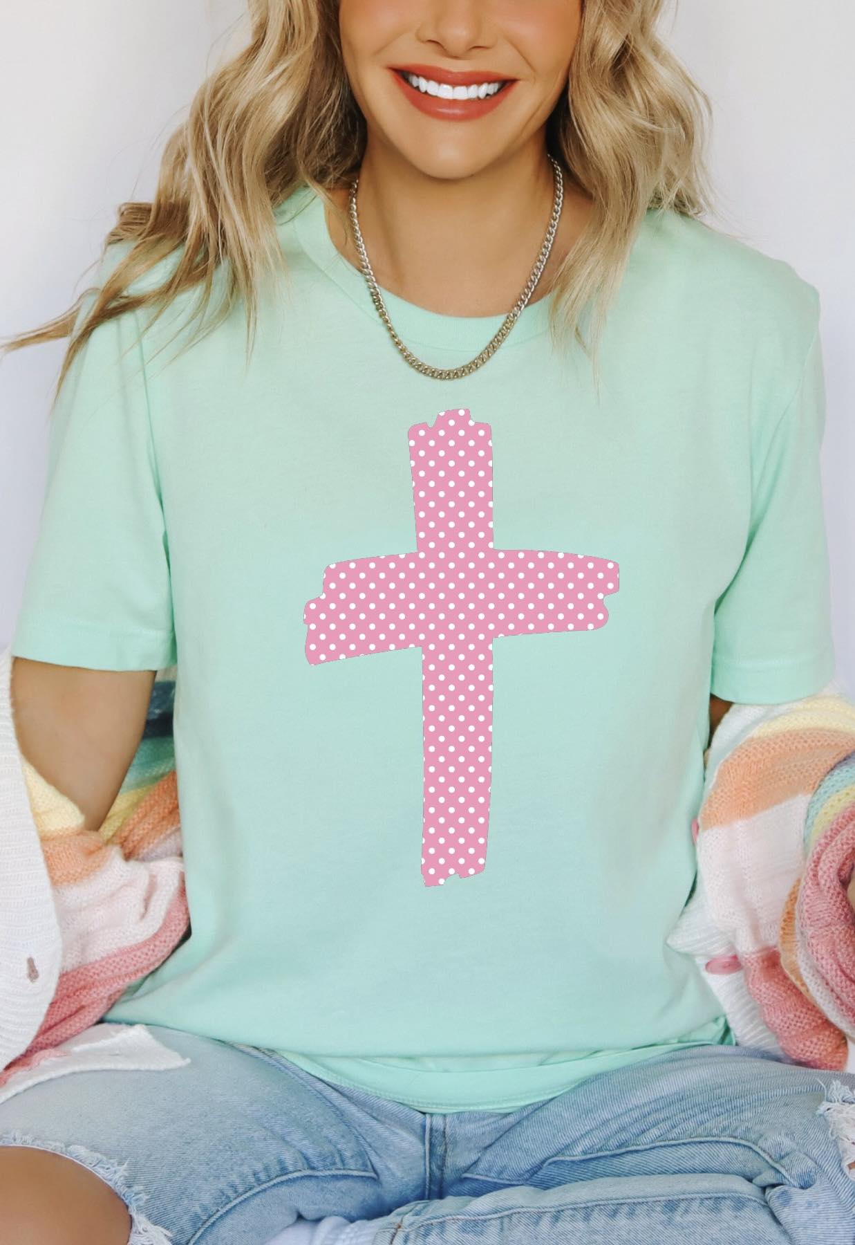 PINK CROSS -DTF TRANSFER