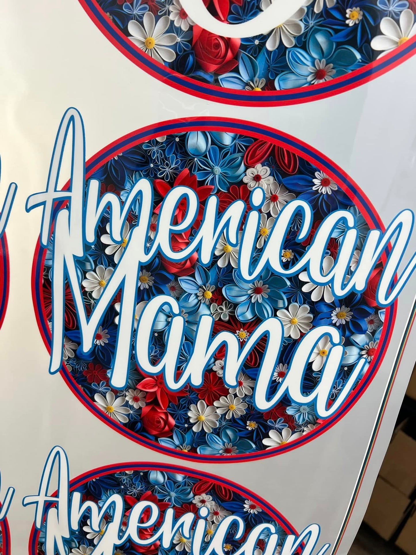AMERICAN MAMA FLORAL PNG DIGITAL DOWNLOAD