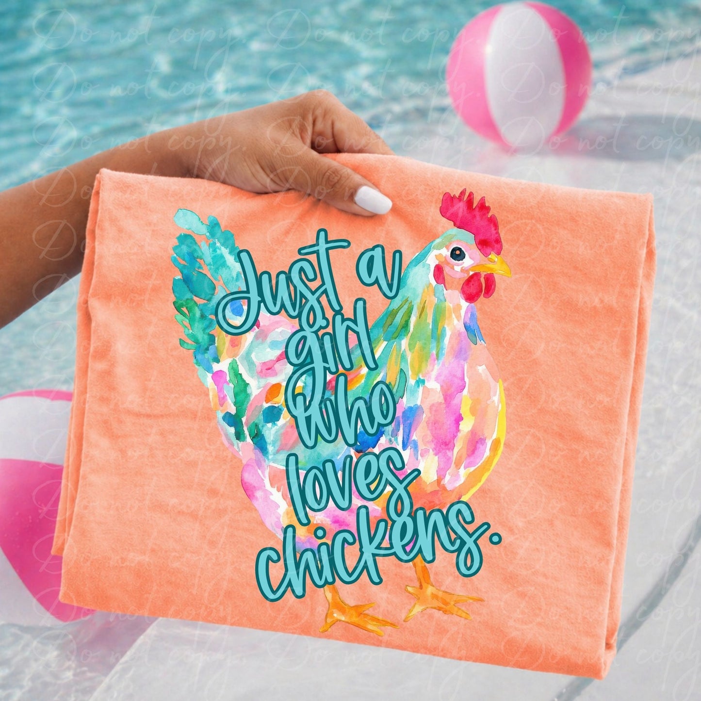 Just a girl who loves chickens | DTF TRANSFER