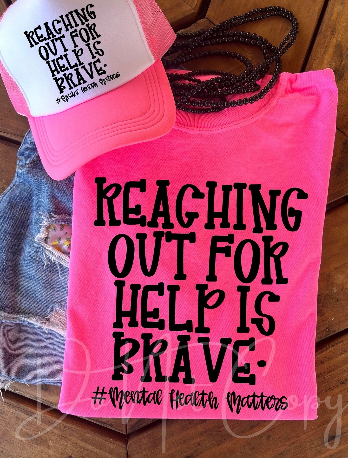 Reaching out for help is brave -DTF TRANSFER