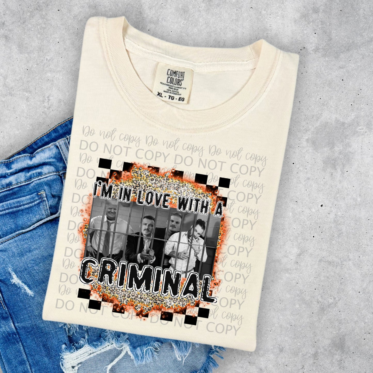I'm in love with a criminal -DTF TRANSFER