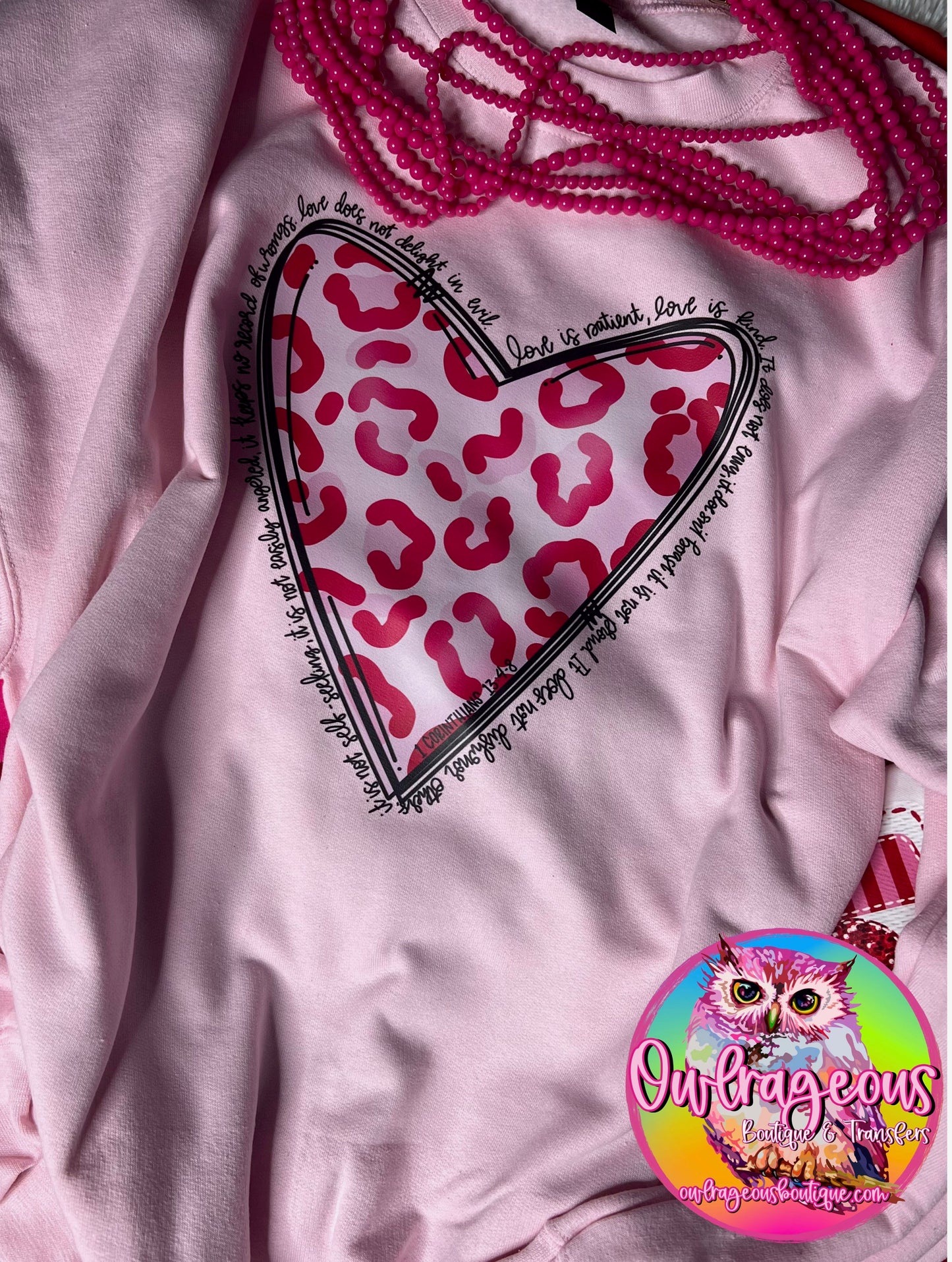 LEOPARD HEART | COMPLETED SWEATSHIRT