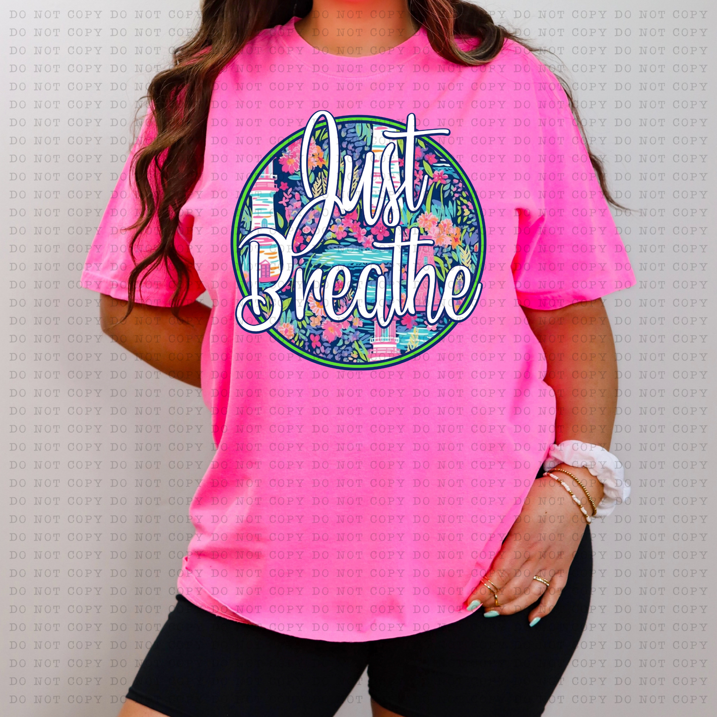 JUST BREATHE LILY LIGHTHOUSE PNG DIGITAL DOWNLOAD