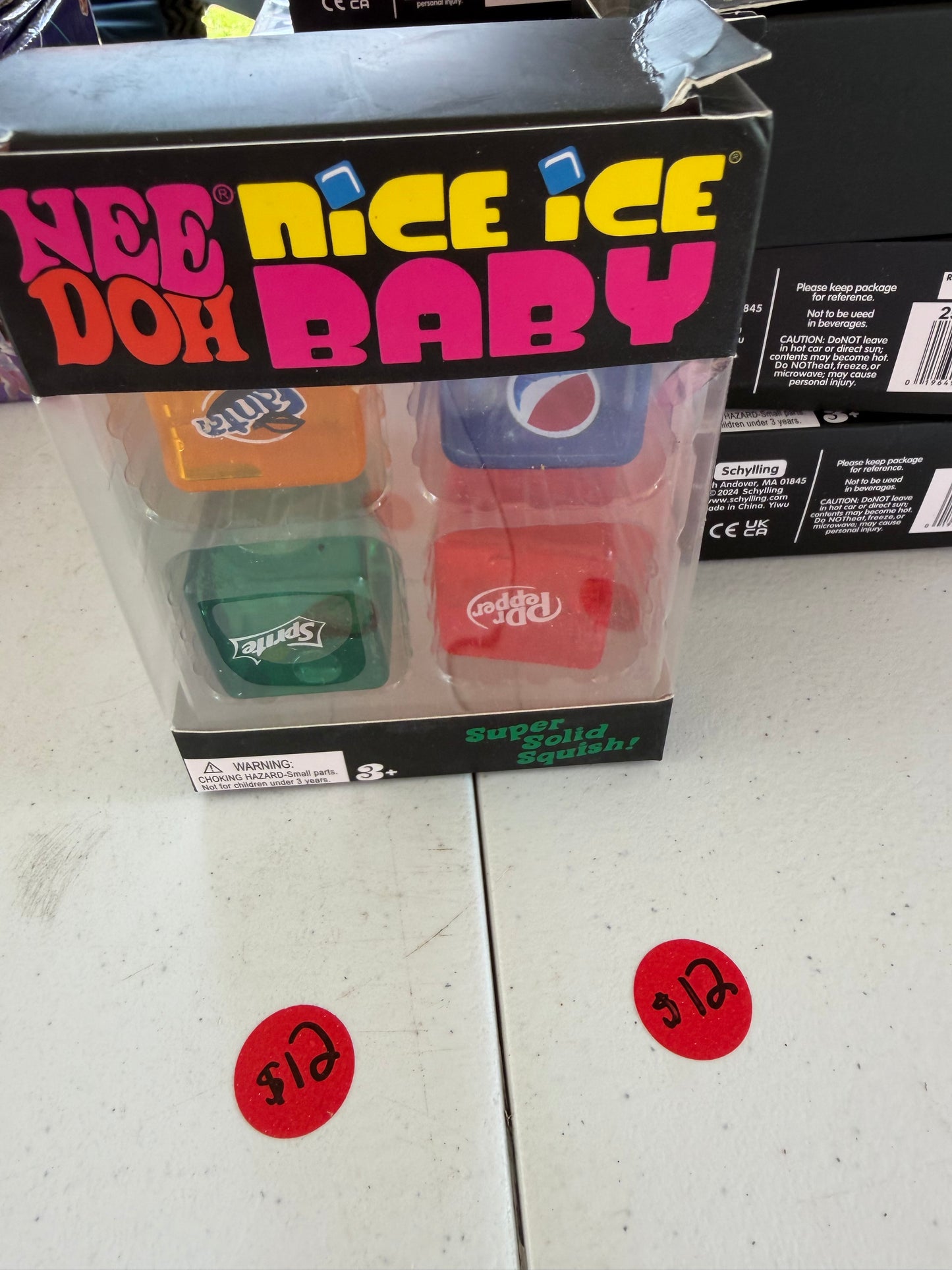 4 cubed soda squishy