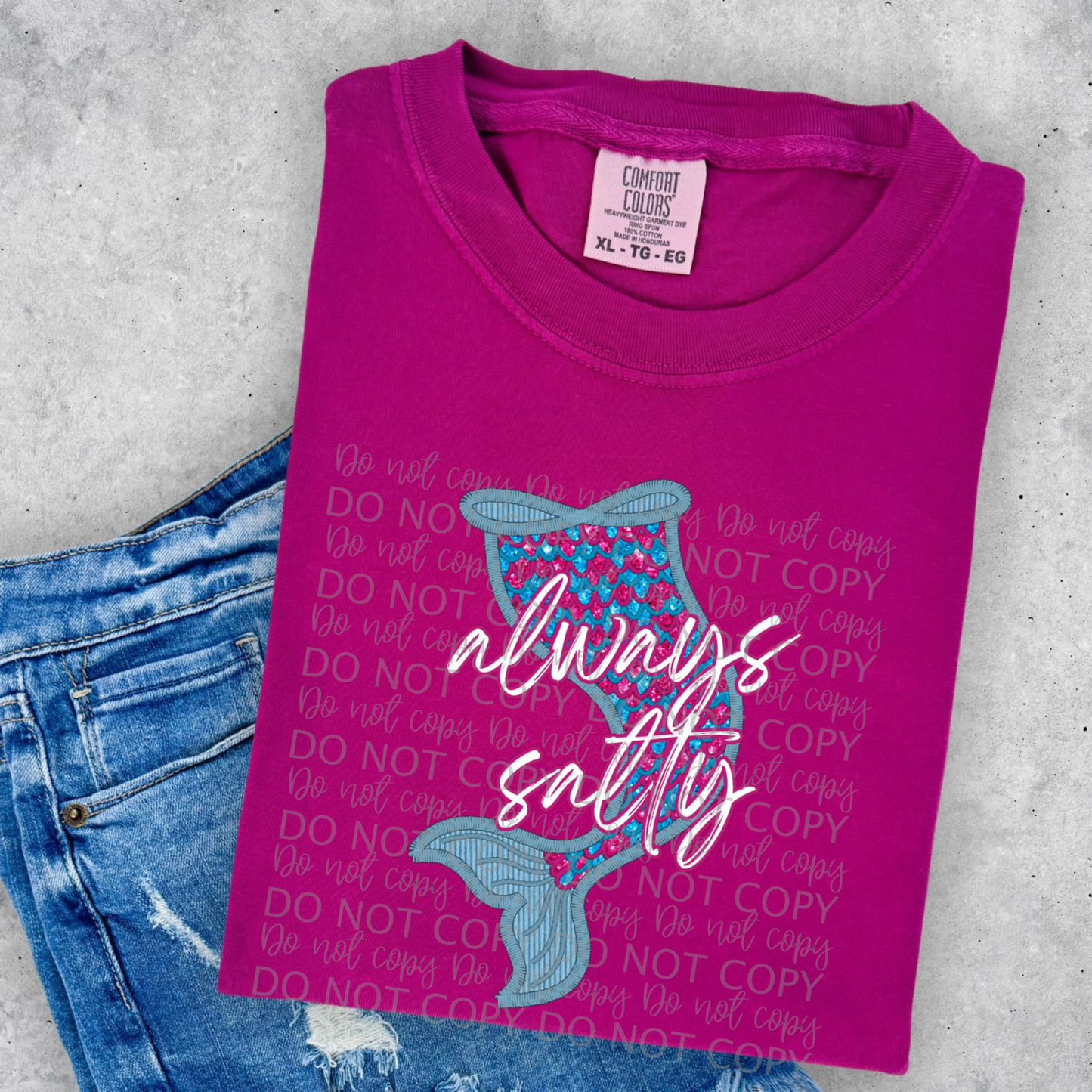 Always Salty Mermaid -DTF TRANSFER