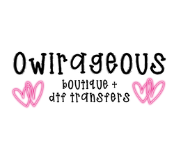 Owlrageous Boutique and Transfers logo