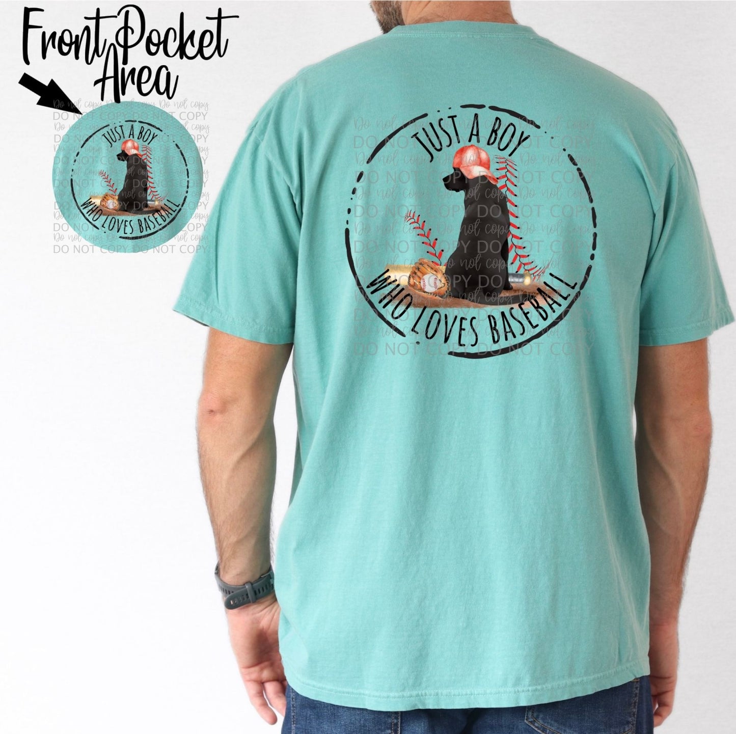 Just a boy who loves baseball - dog FRONT/BACK-DTF TRANSFER