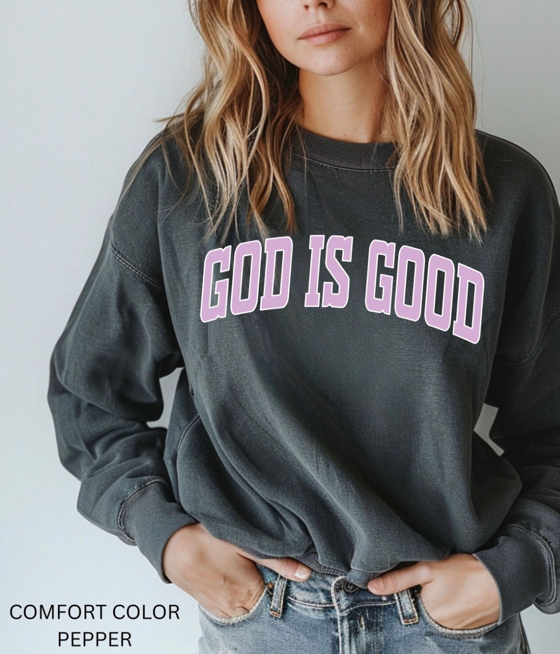 GOD IS GOOD purple | DTF TRANSFER