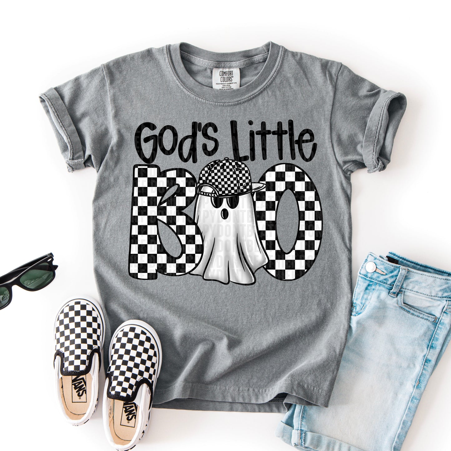 Gods Little Boo ( Black ) | DTF TRANSFER { sdd }