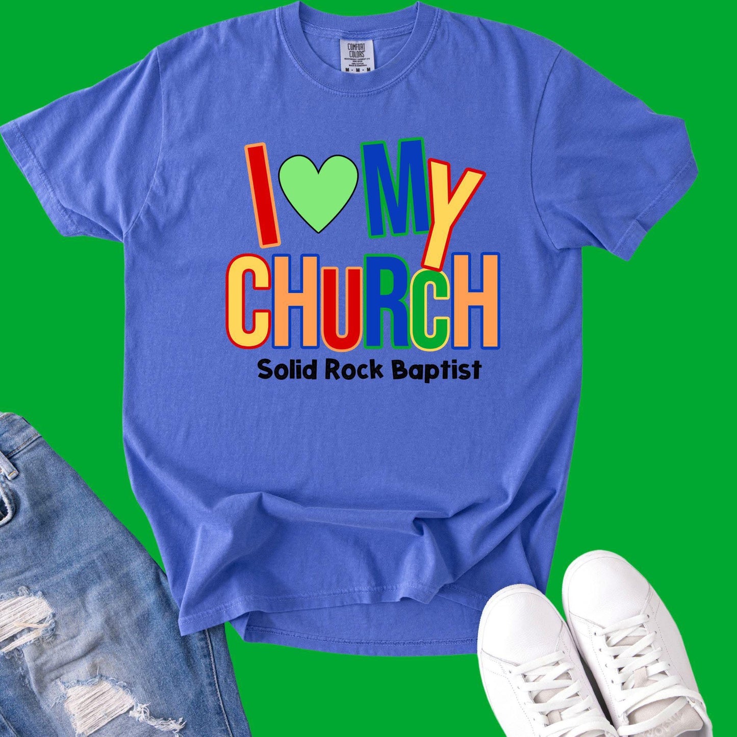 I LOVE MY CHURCH ( CUSTOM ) •• DTF TRANSFER