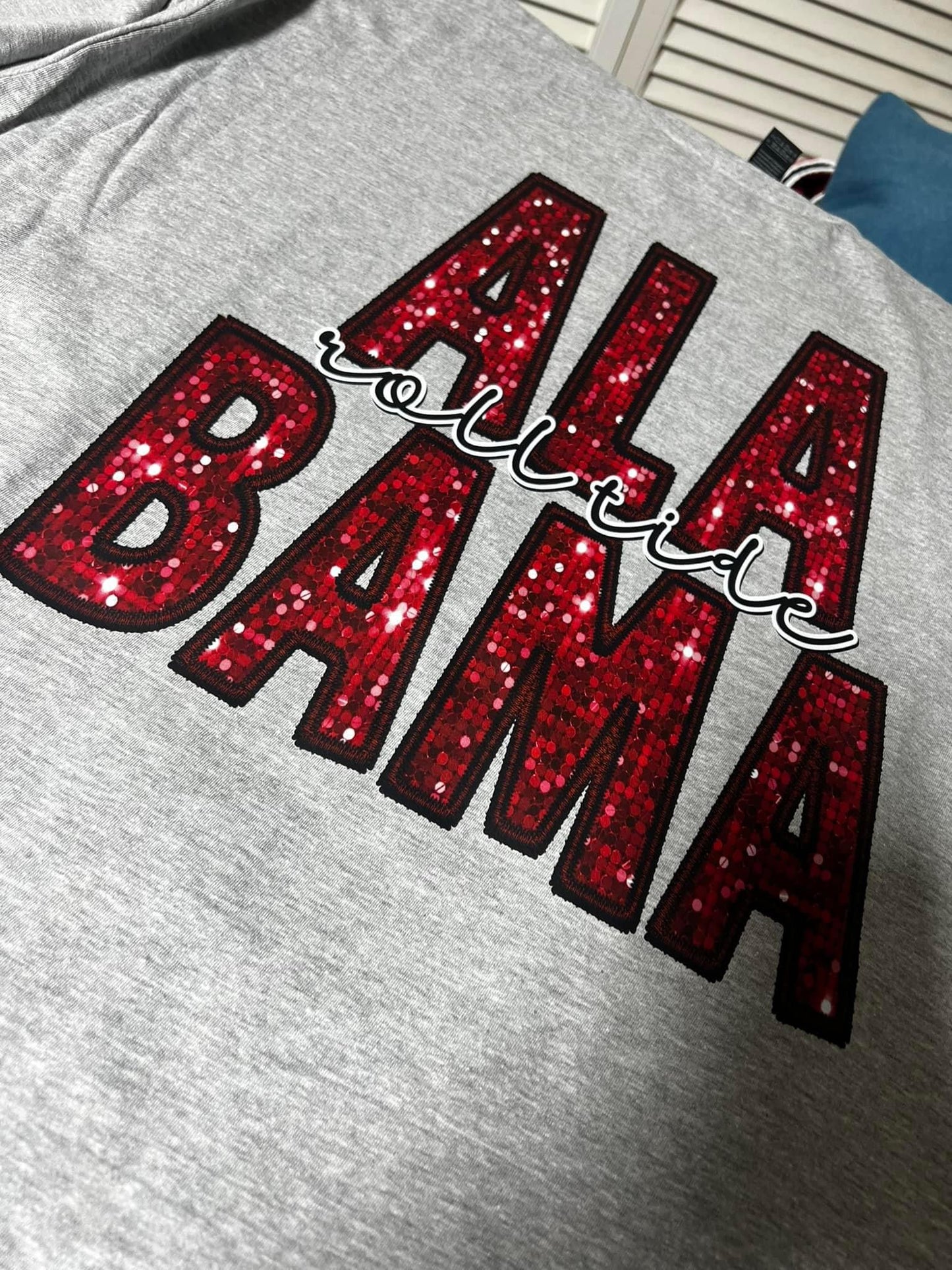 Alabama Sequin DTF Transfer