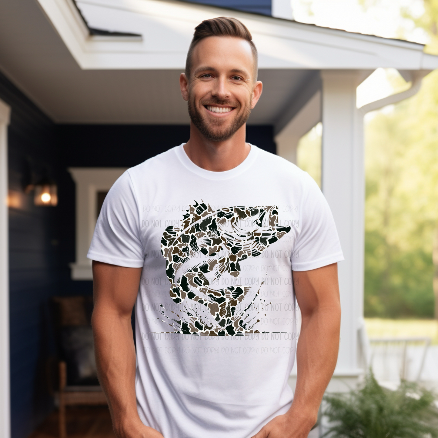 CAMO FISH | DTF TRANSFER |
