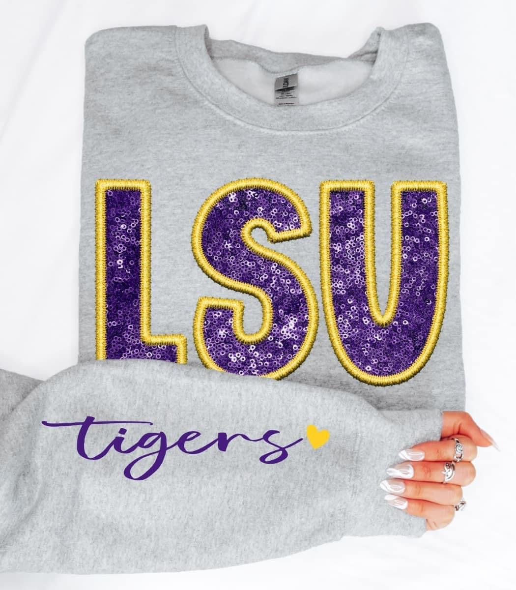 Louisiana Sequin DTF Transfer