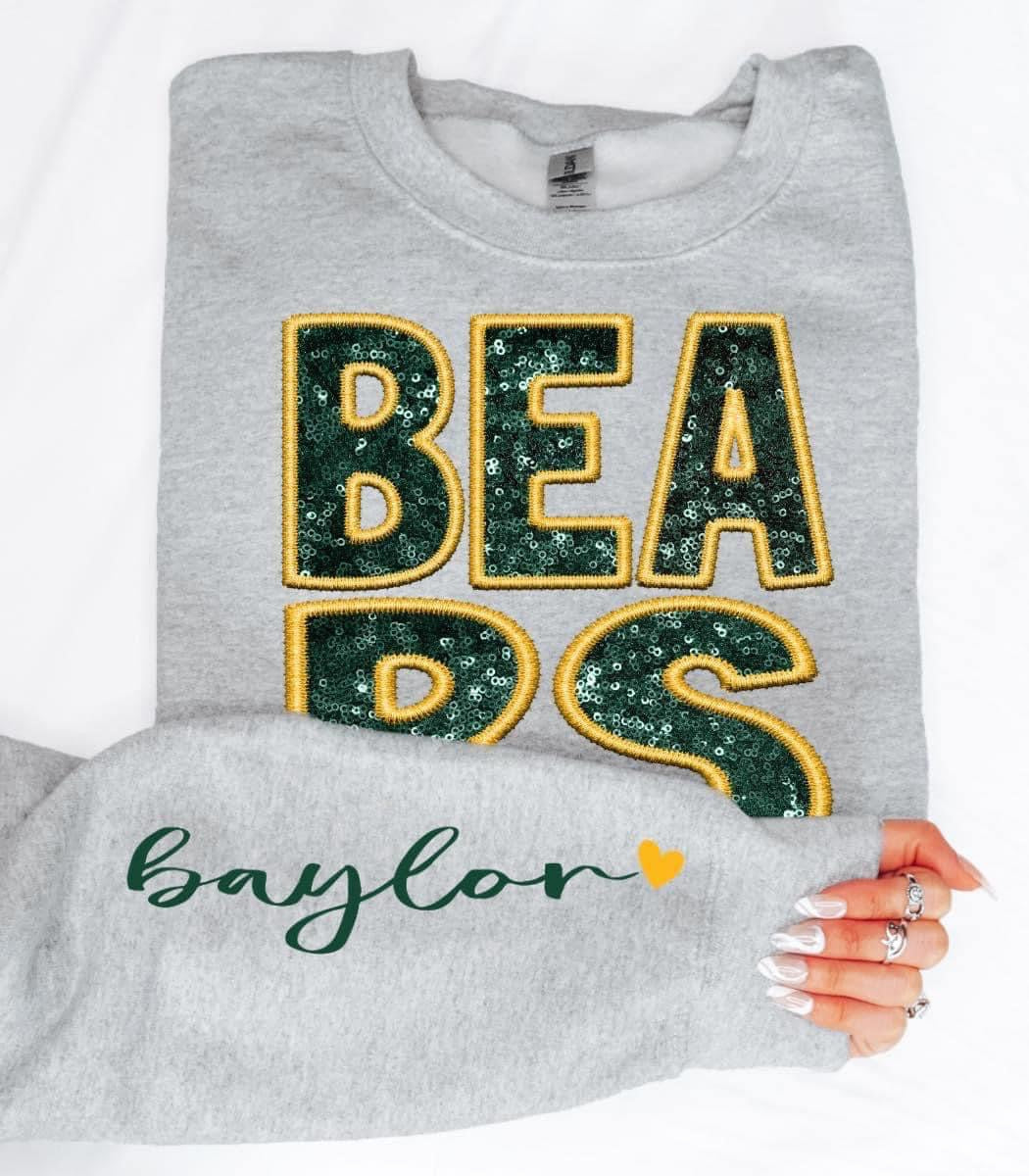 Baylor Sequin DTF Transfer