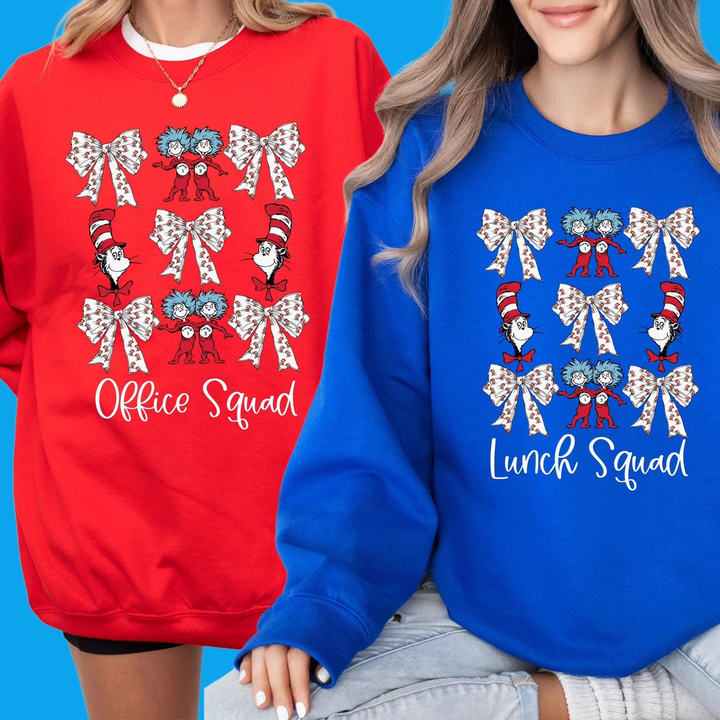 Dr. Seuss & BOW * CUSTOM * | DTF TRANSFER |