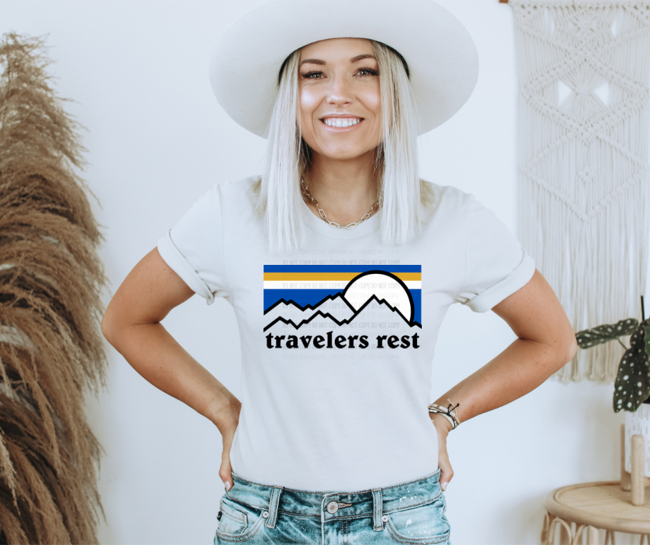 TRAVELERS REST - Mountain - DTF TRANSFER