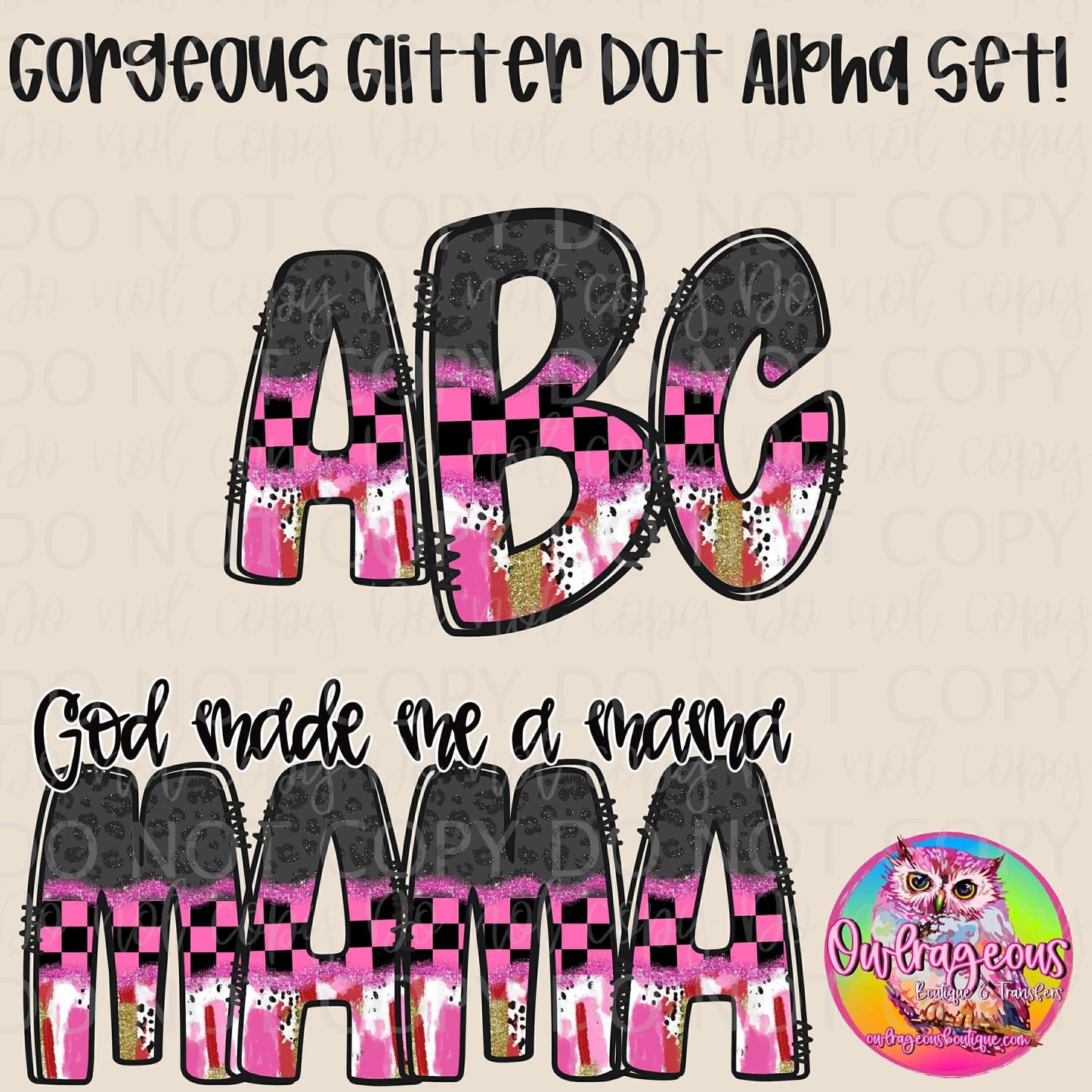 Gorgeous Glitter Dot Alpha set