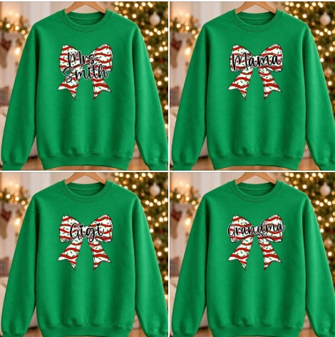 CUSTOM CHRISTMAS TREE BOW | COMPLETED APPAREL