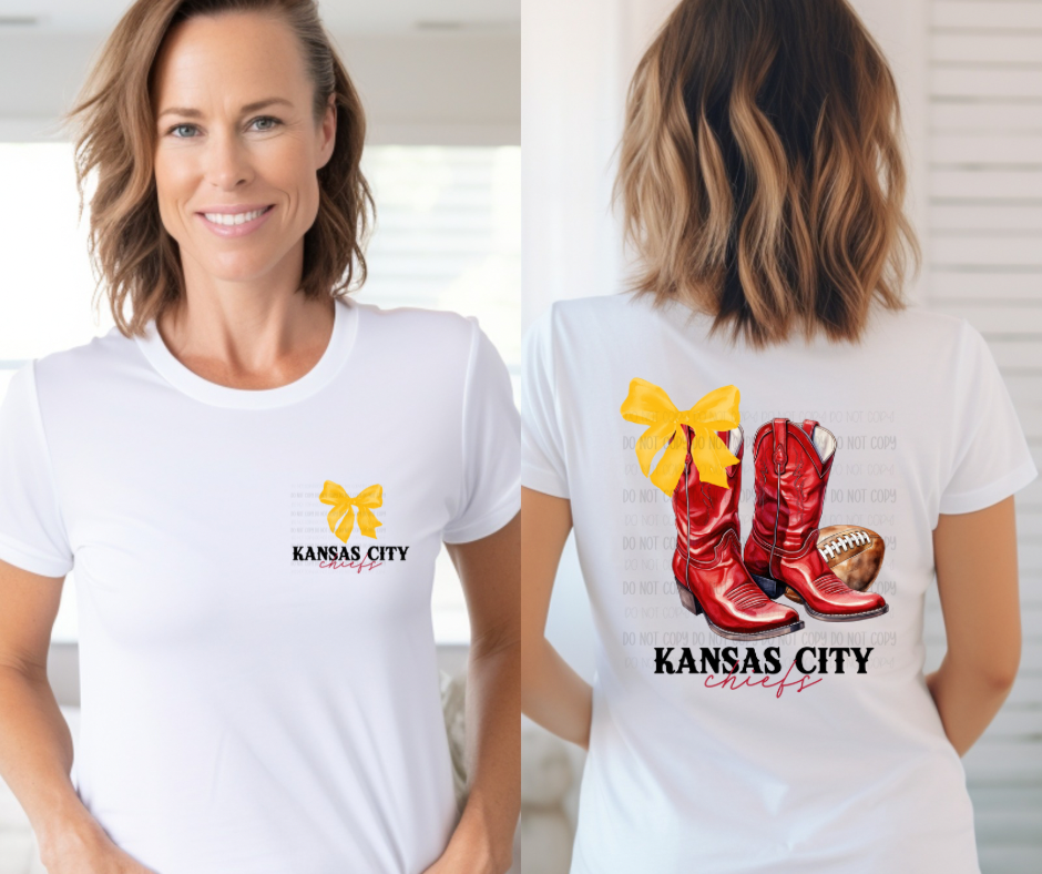 KANAS CITY CHIEFS | FRONT & BACK PRINT | DTF TRANSFER