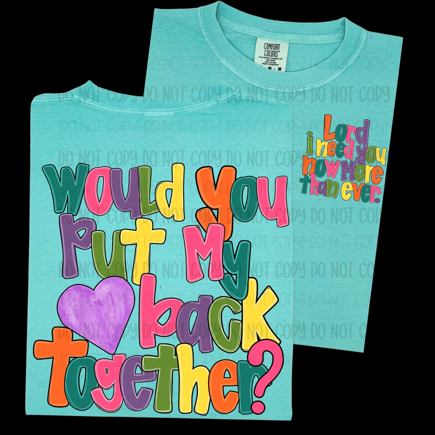 I need you FRONT and BACK SET-DTF TRANSFER