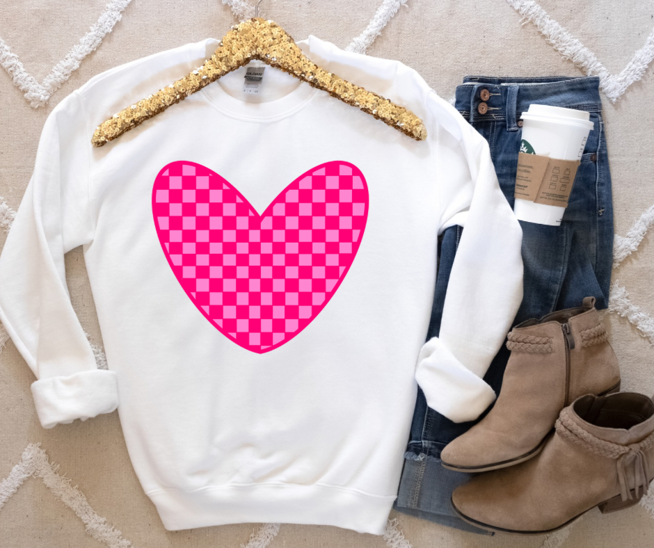 Pink Checkered | DTF TRANSFER |