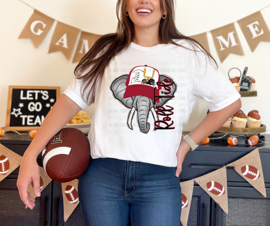 ROLLTIDE HAT MASCOT - DTF Transfer