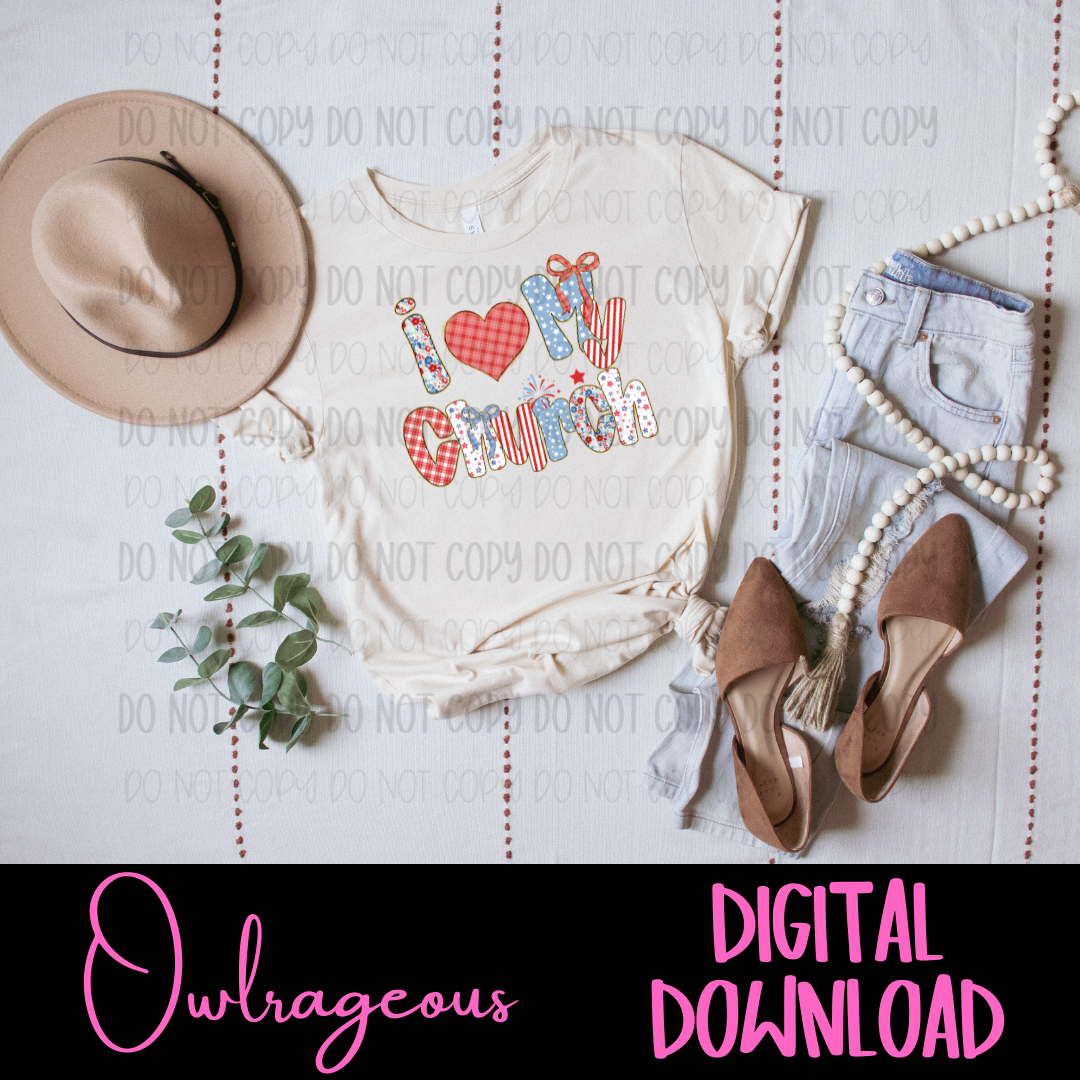 I LOVE MY CHURCH | RWB | DIGITAL DOWNLOAD