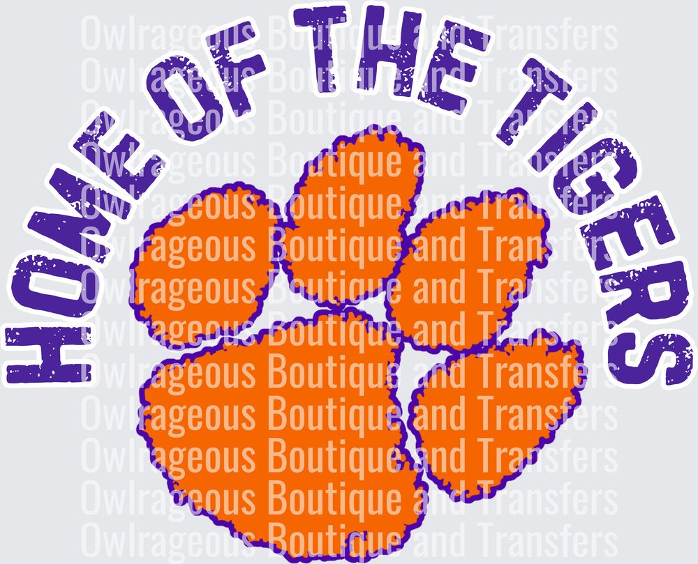 home of the tigers clemson paw