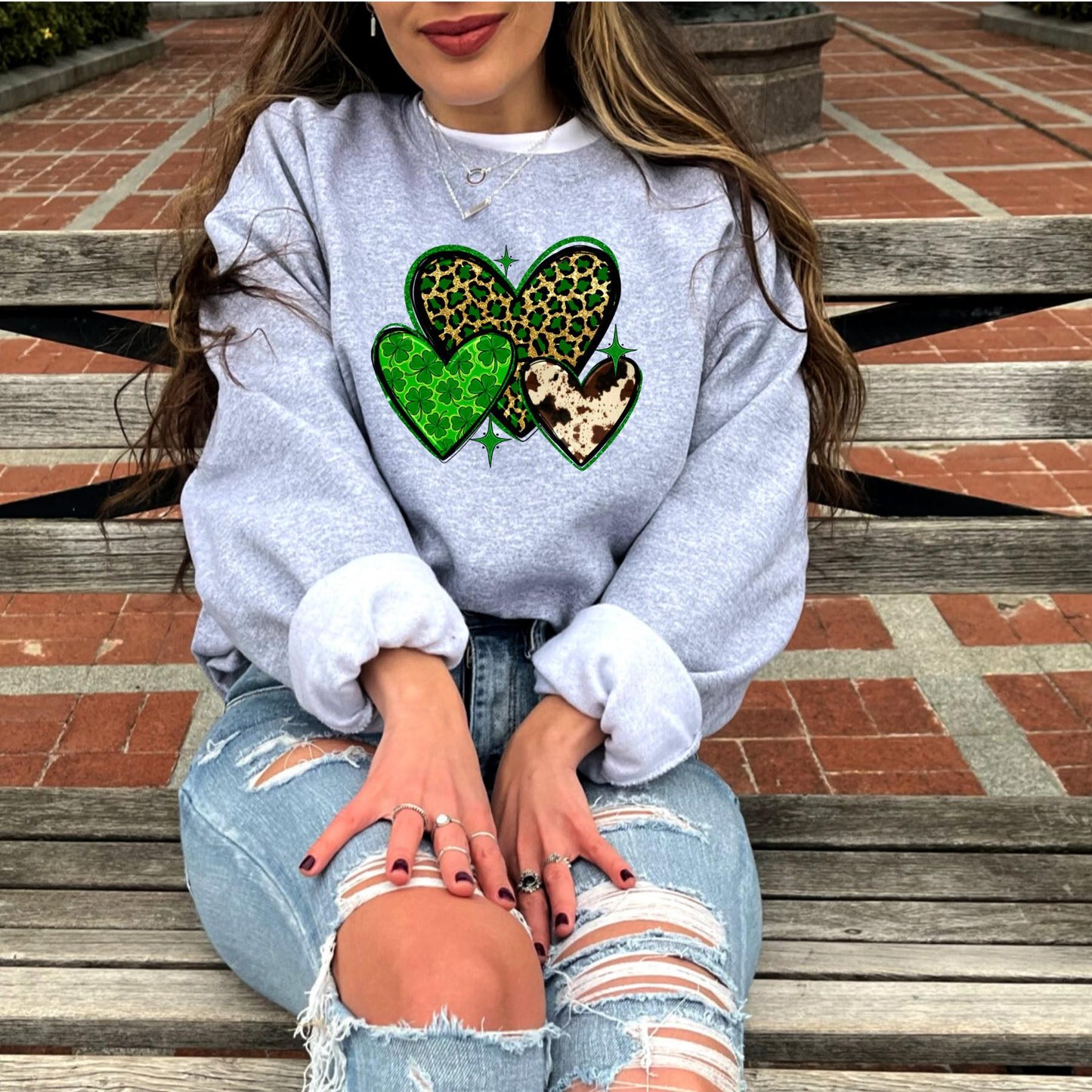 St Patty Hearts Tee