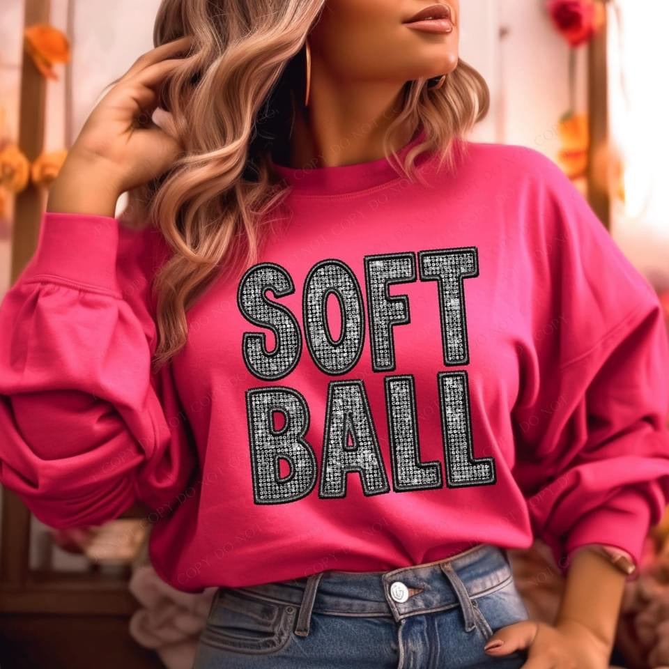 Sports Sparkle Faux Embroidery -  DTF Transfer