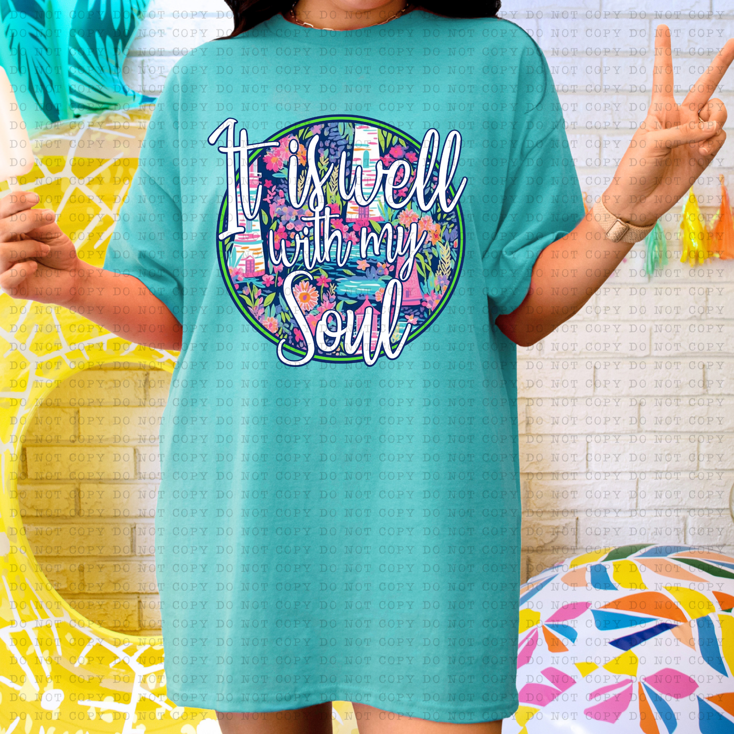 IT IS WELL LILY LIGHTHOUSE PNG DIGITAL DOWNLOAD