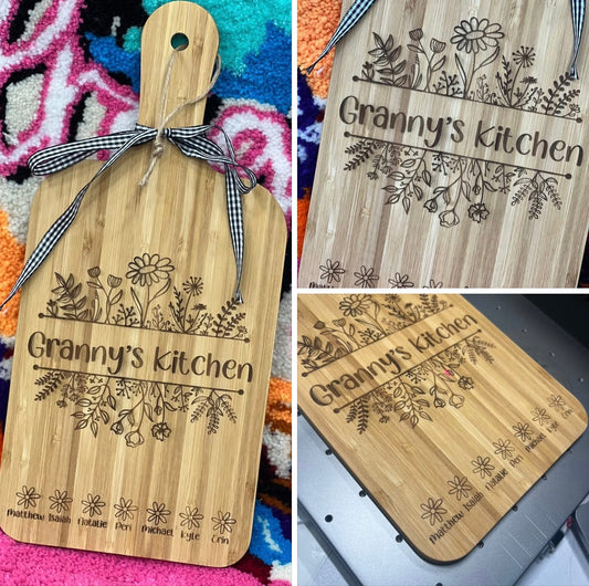 Engraved Kitchen Cutting Board