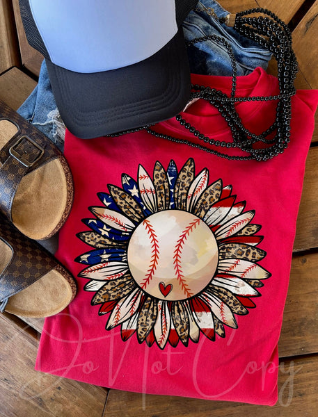 Sunflower Baseball  -DTF TRANSFER