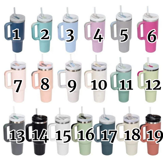 Gen 2 40 oz Tumbler - Colored Tumbler with Handle  - WHOLESALE