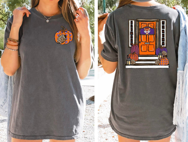 Tigers Pumpkin Porch Completed Tee- Wholesale