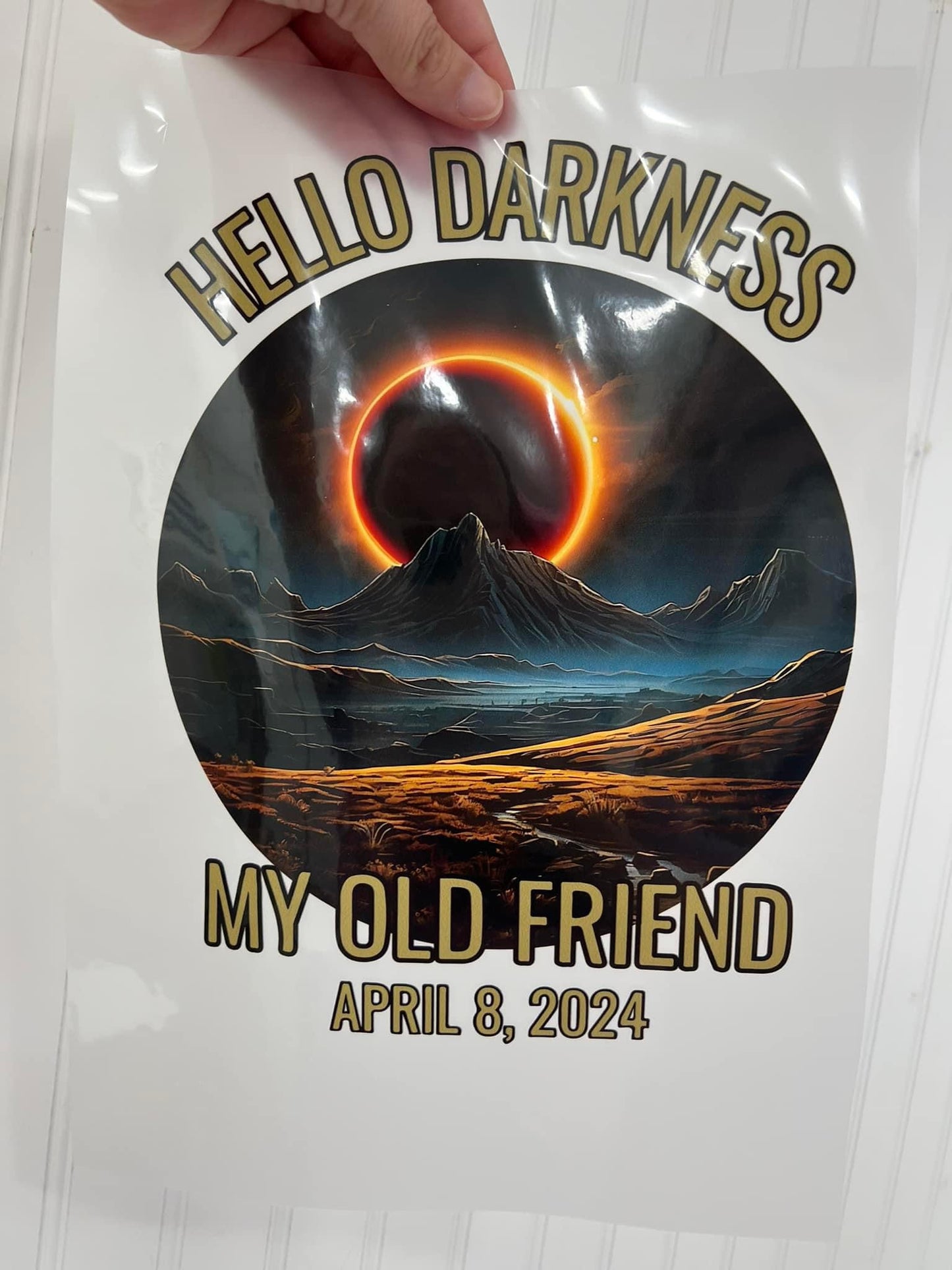 Hello Darkness my old friend-DTF TRANSFER