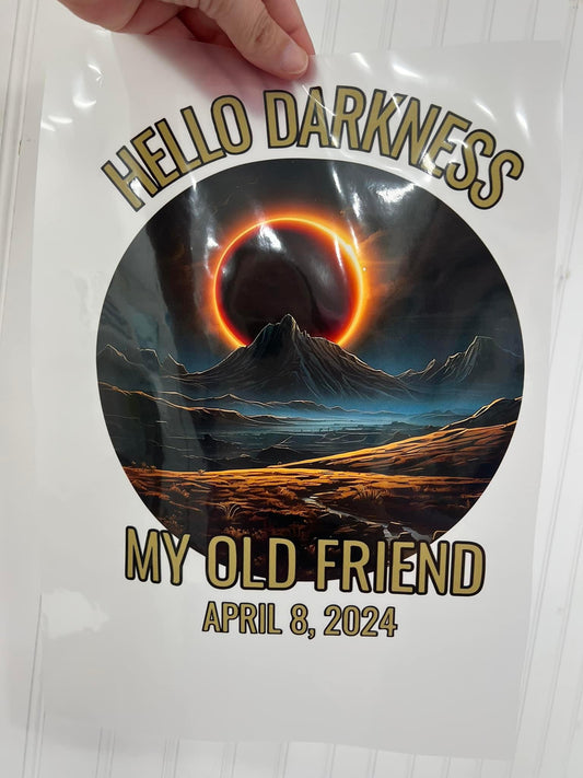 Hello Darkness my old friend-DTF TRANSFER