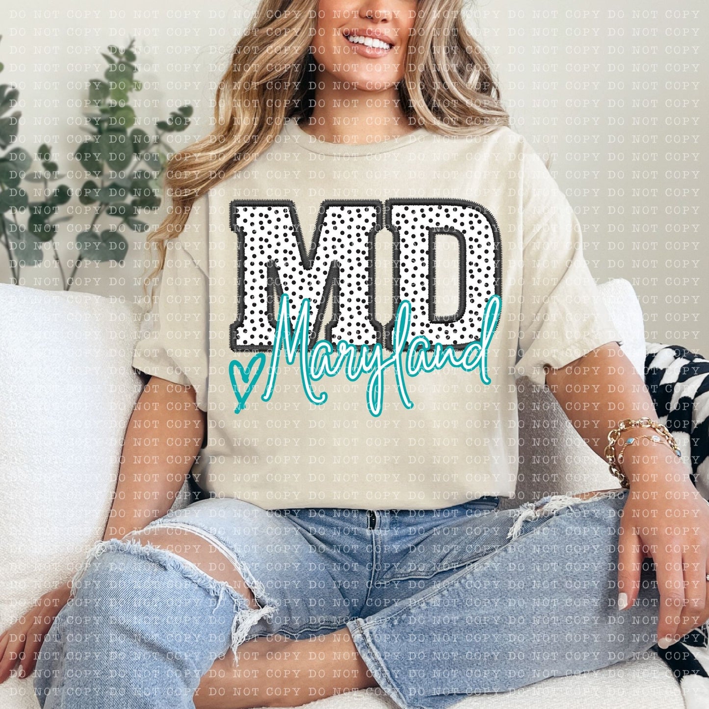 Dotted States DTF Transfer