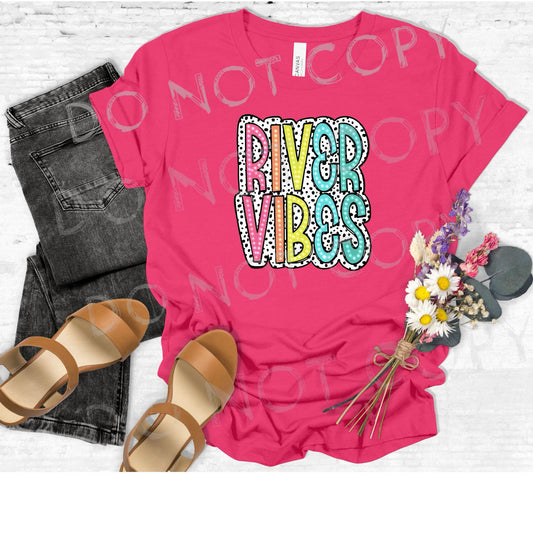 RIVER VIBES NEON DOTTED-DTF TRANSFER