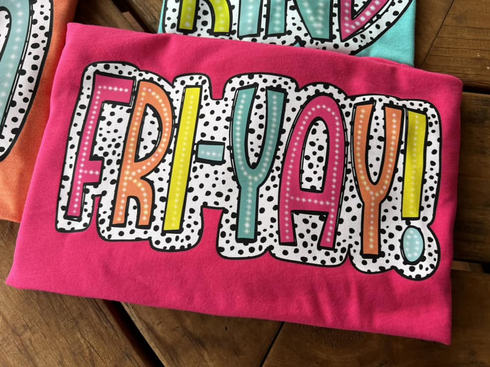 FRIYAY NEON DOTTED-DTF TRANSFER