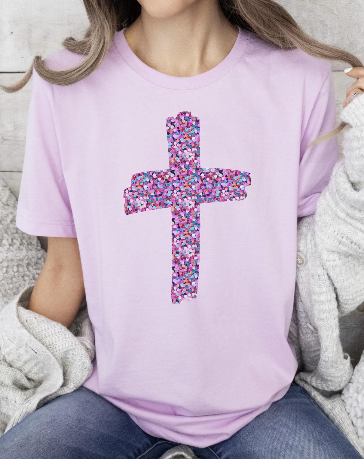 PURPLE CROSS -DTF TRANSFER