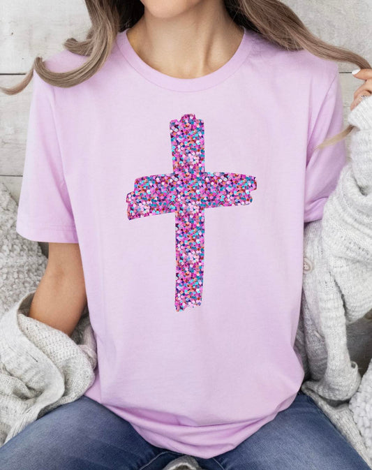 PURPLE CROSS -DTF TRANSFER