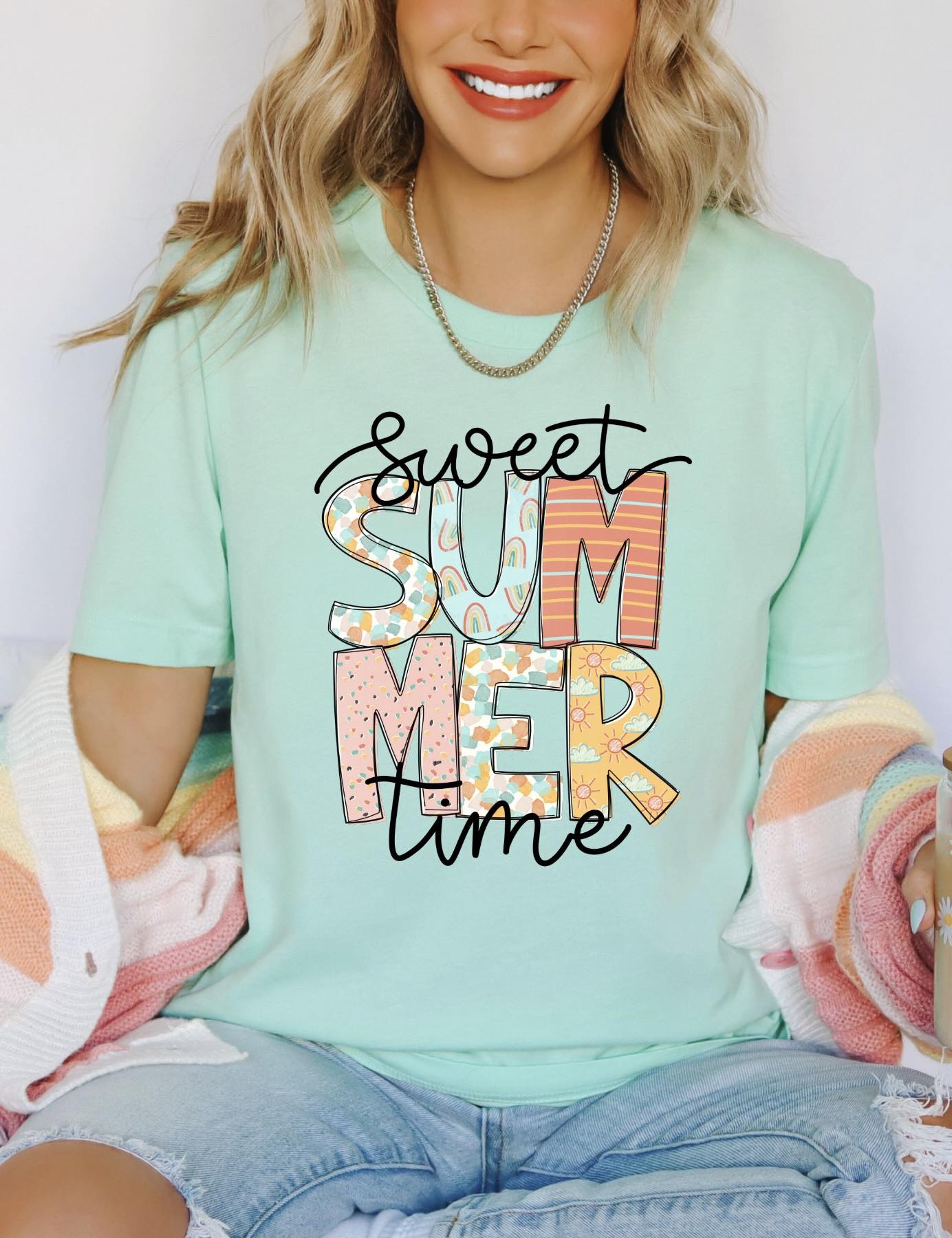 SWEET SUMMERTIME COMPLETED TEE - Wholesale