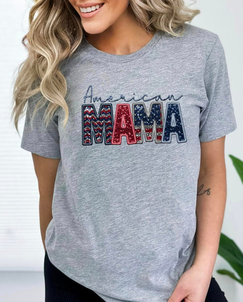 AMERICAN MAMA COMPLETED TEE - Wholesale
