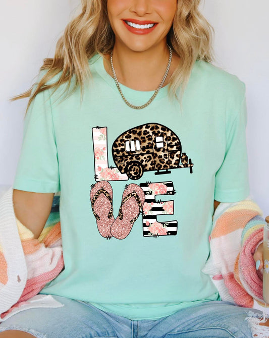 LOVE CAMPING COMPLETED TEE - Wholesale