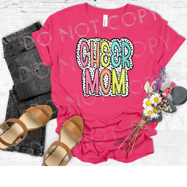 CHEER MOM NEON DOTTED-DTF TRANSFER